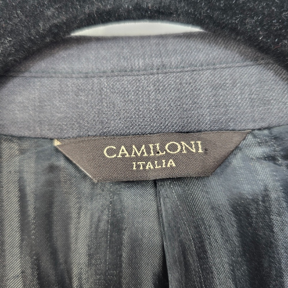 Camiloni Italia Wool Cashmere Blazer Charcoal Gray Sport Coat Size Men's 46R - Picture 4 of 13